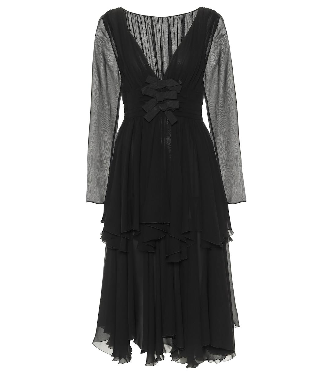 Платье миди из шелкового жоржета Giambattista Valli, черный
Платье миди из шелкового жоржета Giambattista Valli, черный