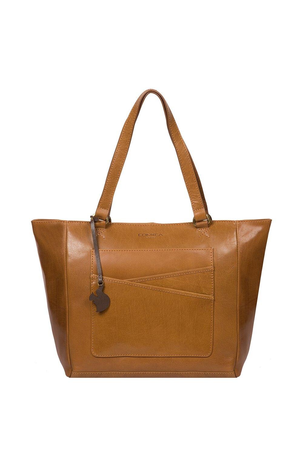 Кожаная большая сумка 'Monique' Conkca London, коричневый
Кожаная большая сумка 'Monique' Conkca London, коричневый