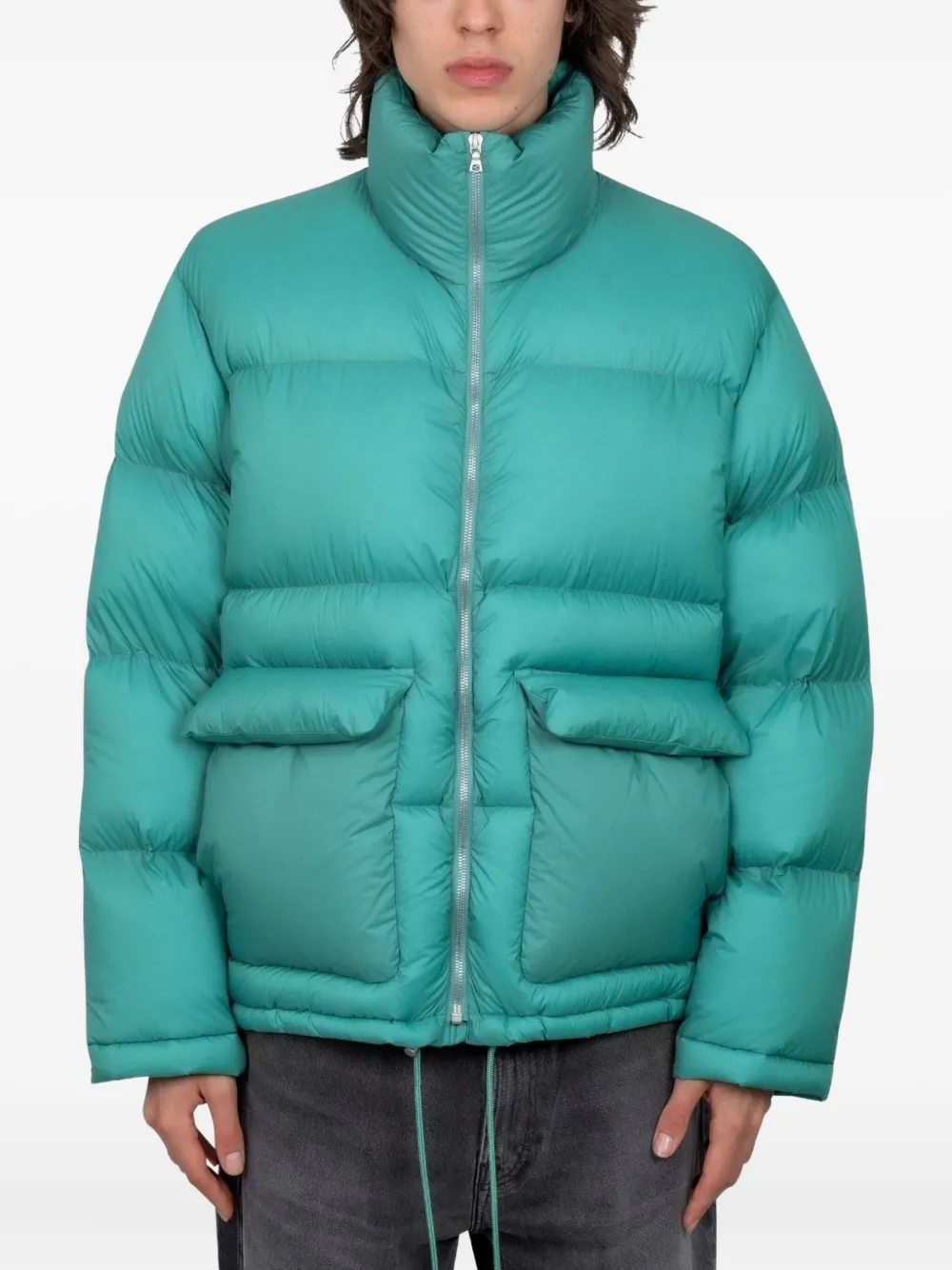 Стёганая куртка на молнии Auralee, зеленый
Стёганая куртка на молнии Auralee, зеленый