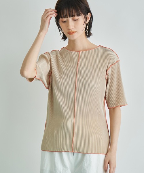 Футболка с коротким рукавом, складчатая Settimissimo, бежевый
Футболка с коротким рукавом, складчатая Settimissimo, бежевый