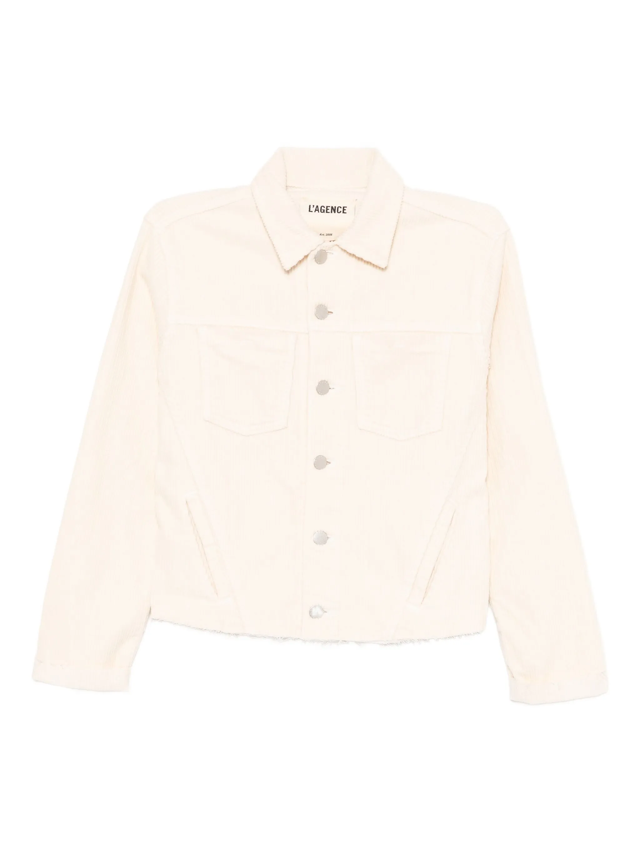 Вельветовая куртка с эффектом потертости L'Agence, кремовый
Вельветовая куртка с эффектом потертости L'Agence, кремовый