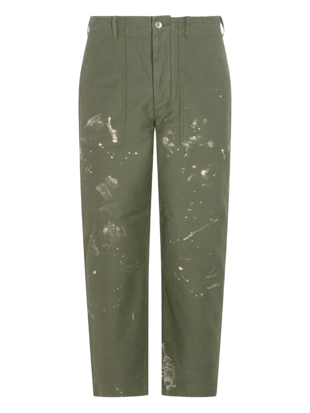 Брюки с клапанами на карманах Auralee, зеленый
Брюки с клапанами на карманах Auralee, зеленый