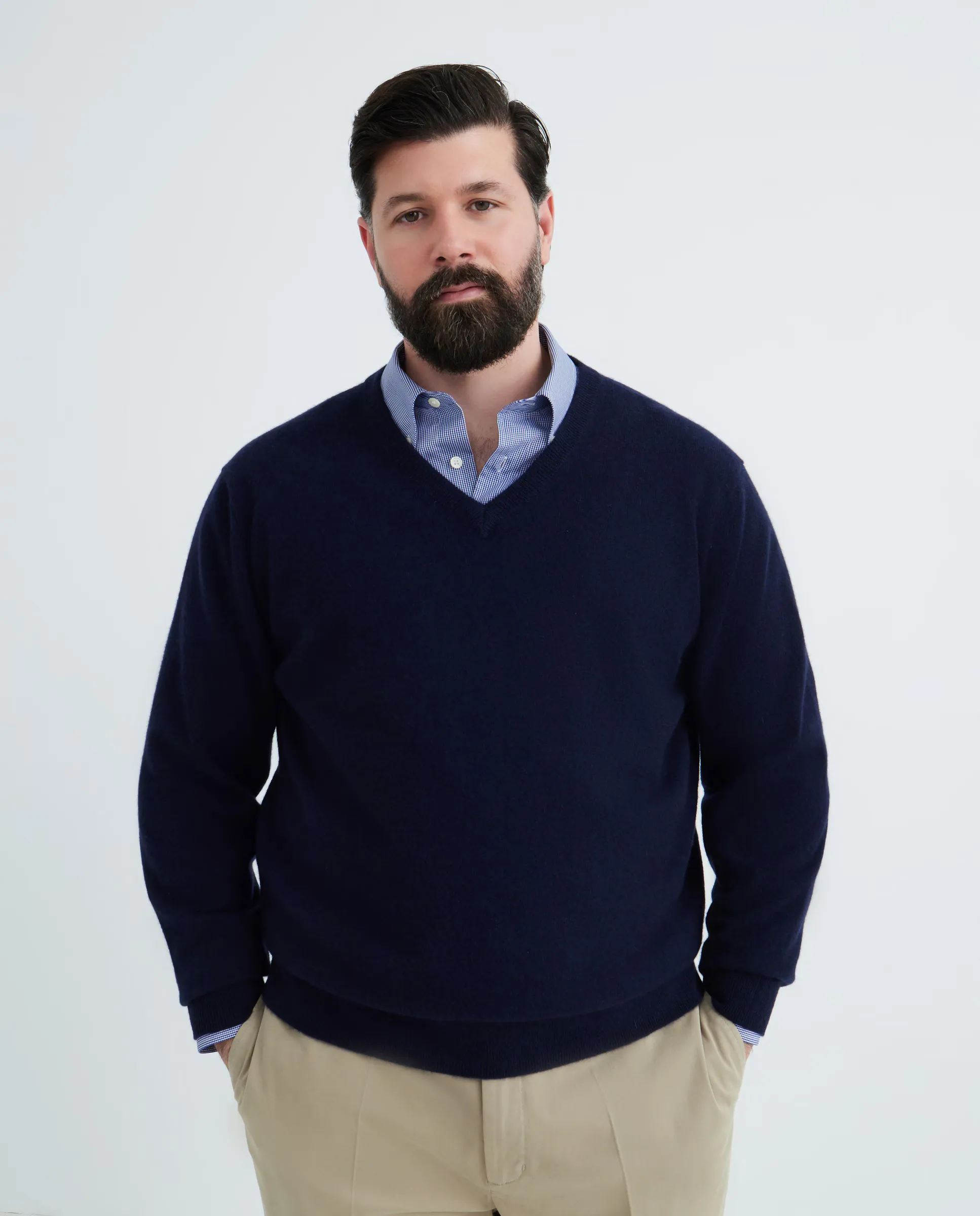 Джемпер мужской с V-образным вырезом гладкий кашемир большие размеры Emidio Tucci, темно-синий
Джемпер мужской с V-образным вырезом гладкий кашемир большие размеры Emidio Tucci, темно-синий