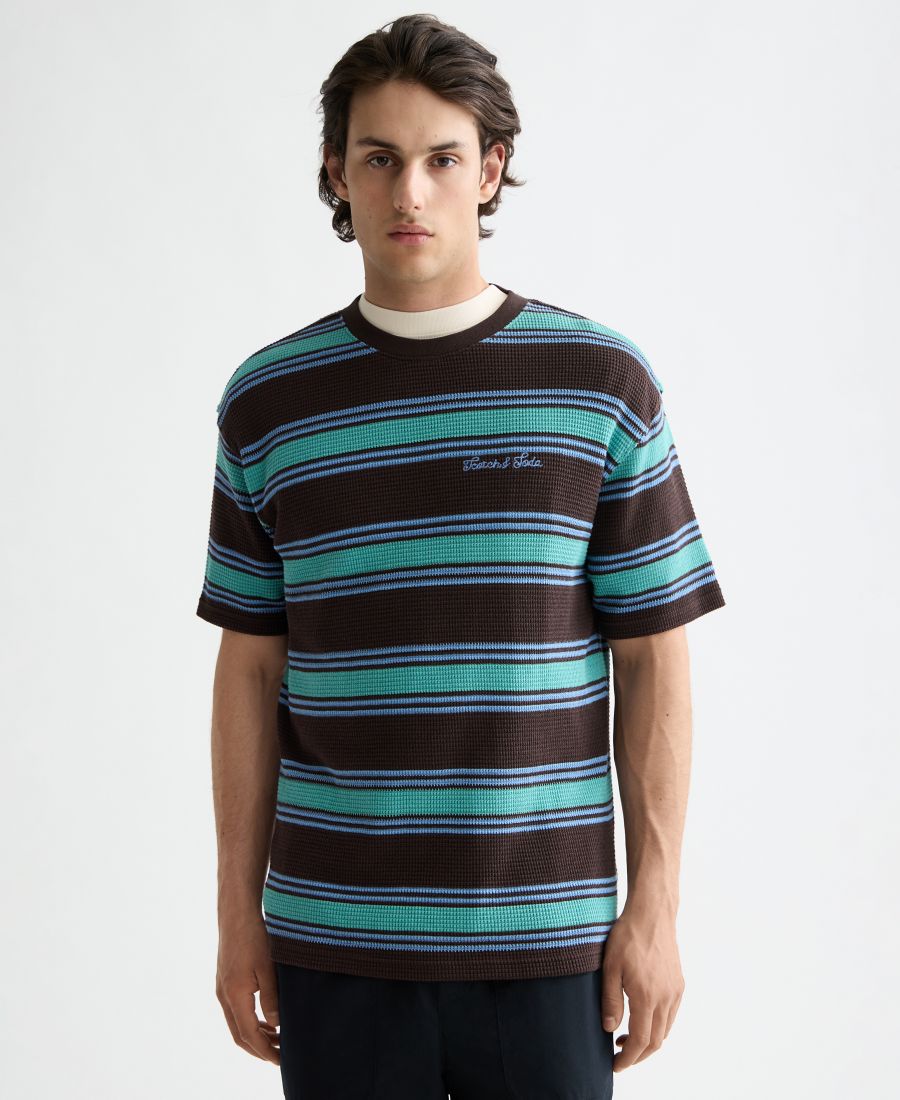 Мужская футболка с коротким рукавом и вафельной полоской SCOTCH & SODA, Dark Blue Multi Stripe, Синий, Мужская футболка с коротким рукавом и вафельной полоской SCOTCH & SODA, Dark Blue Multi Stripe
Мужская футболка с коротким рукавом и вафельной полоской SCOTCH & SODA, Dark Blue Multi Stripe, Синий, Мужская футболка с коротким рукавом и вафельной полоской SCOTCH & SODA, Dark Blue Multi Stripe