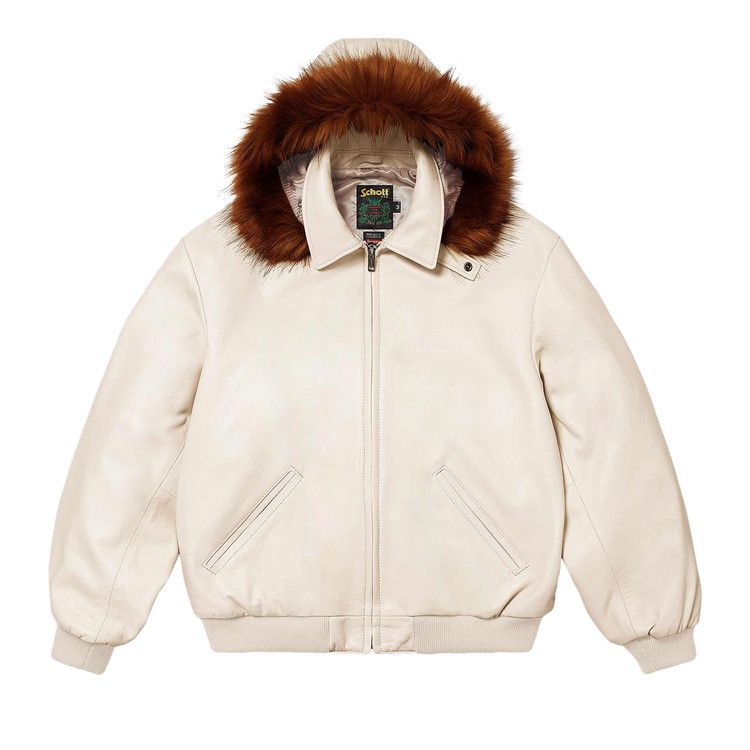 Куртка Supreme x Schott Hooded Leather Bomber Jacket, Stone
Куртка Supreme x Schott Hooded Leather Bomber Jacket, Stone