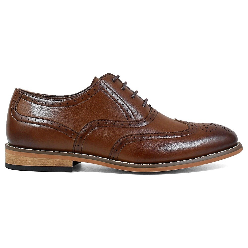 Детская обувь Dunbar Wing Tip Oxford Little/Big Kid Stacy Adams, цвет cognac 
Детская обувь Dunbar Wing Tip Oxford Little/Big Kid Stacy Adams, цвет cognac