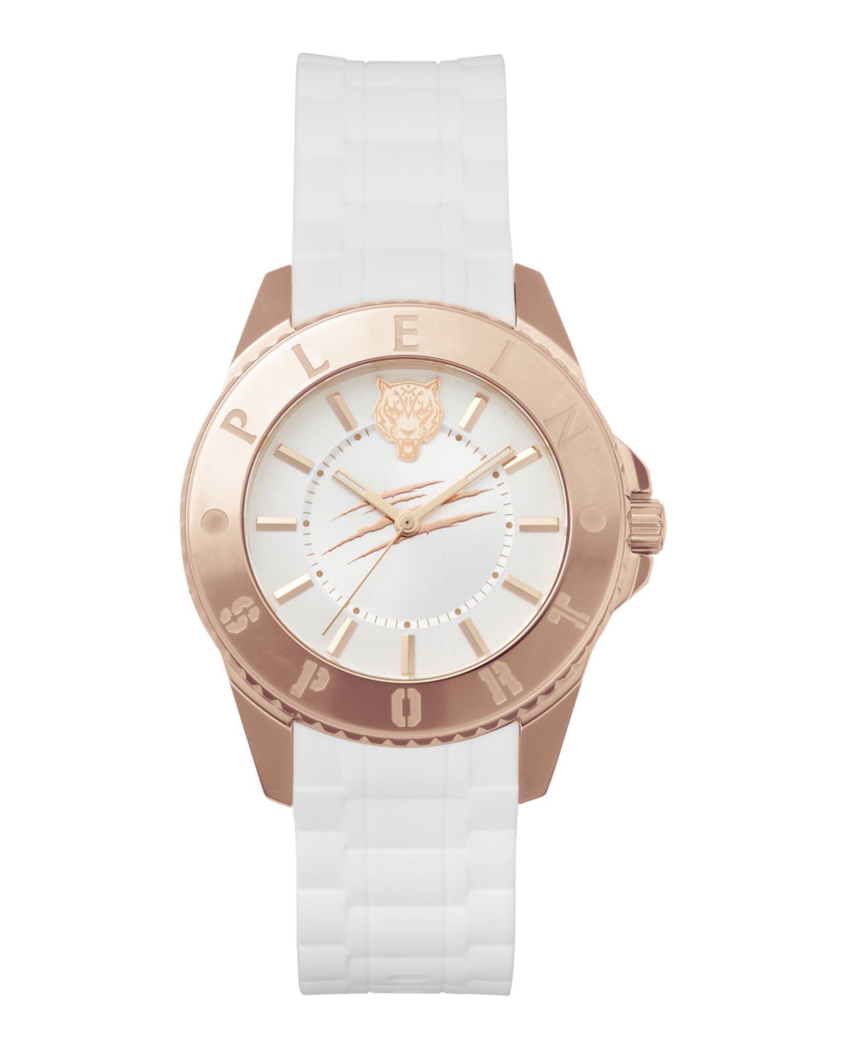 Гламурные силиконовые часы Plein Sport, белый/розовый/белый
Гламурные силиконовые часы Plein Sport, белый/розовый/белый