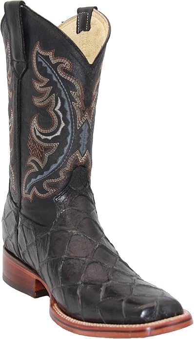 Мужские ковбойские ботинки Western с квадратным носком из натуральной кожи с экзотическим принтом рыбы пиараруку - черные Generic
Мужские ковбойские ботинки Western с квадратным носком из натуральной кожи с экзотическим принтом рыбы пиараруку - черные Generic
