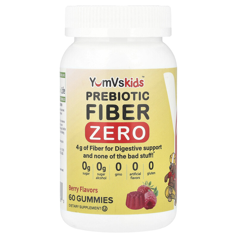 YumVs, пребиотическая клетчатка, со вкусом ягод, 4 г, 60 жевательных мармеладок (2 г в одной жевательной таблетке)
YumVs, пребиотическая клетчатка, со вкусом ягод, 4 г, 60 жевательных мармеладок (2 г в одной жевательной таблетке)