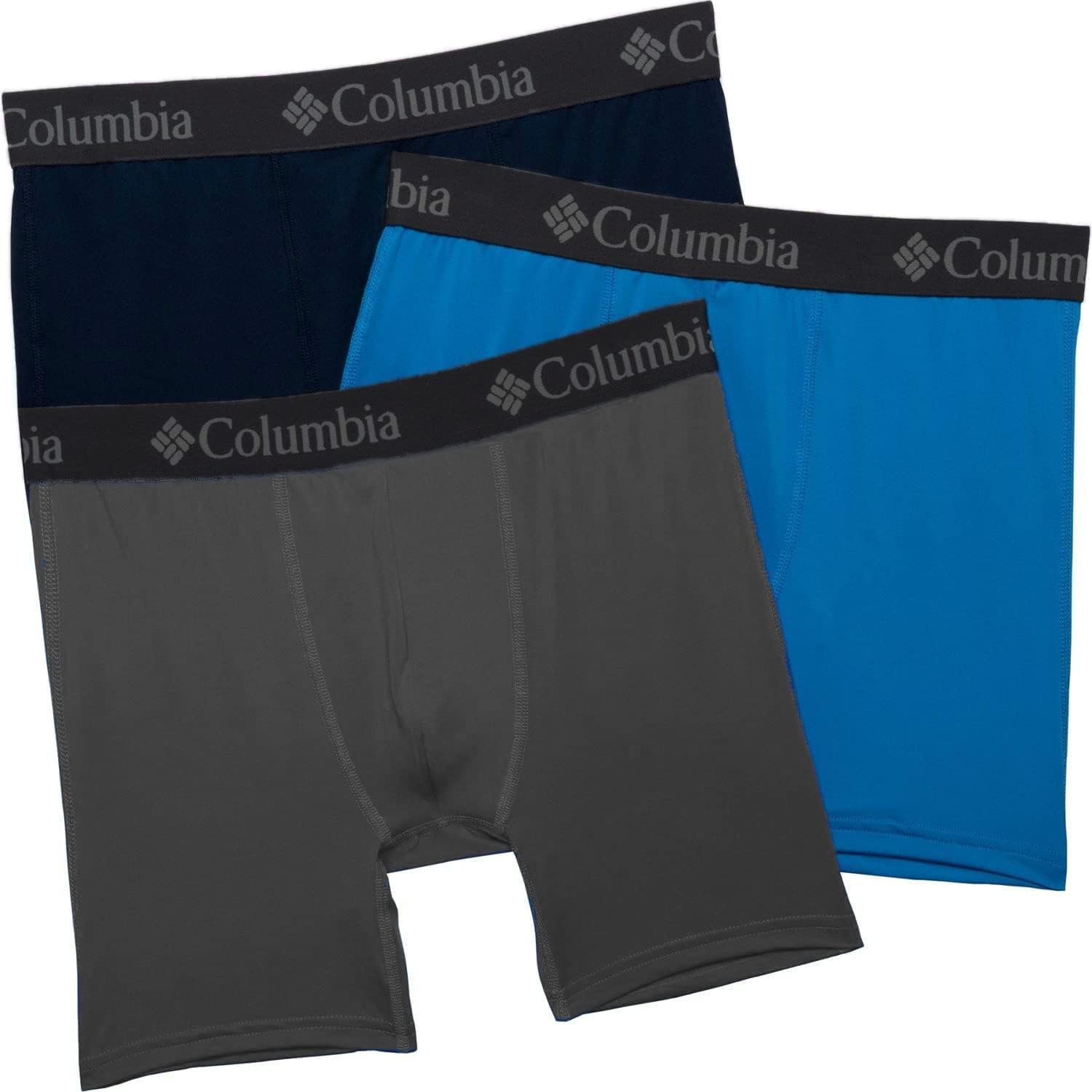 Мужские сетчатые трусы-боксеры Columbia, 3 пары, Charcoal/Compass Blue/Collegiate Navy
Мужские сетчатые трусы-боксеры Columbia, 3 пары, Charcoal/Compass Blue/Collegiate Navy