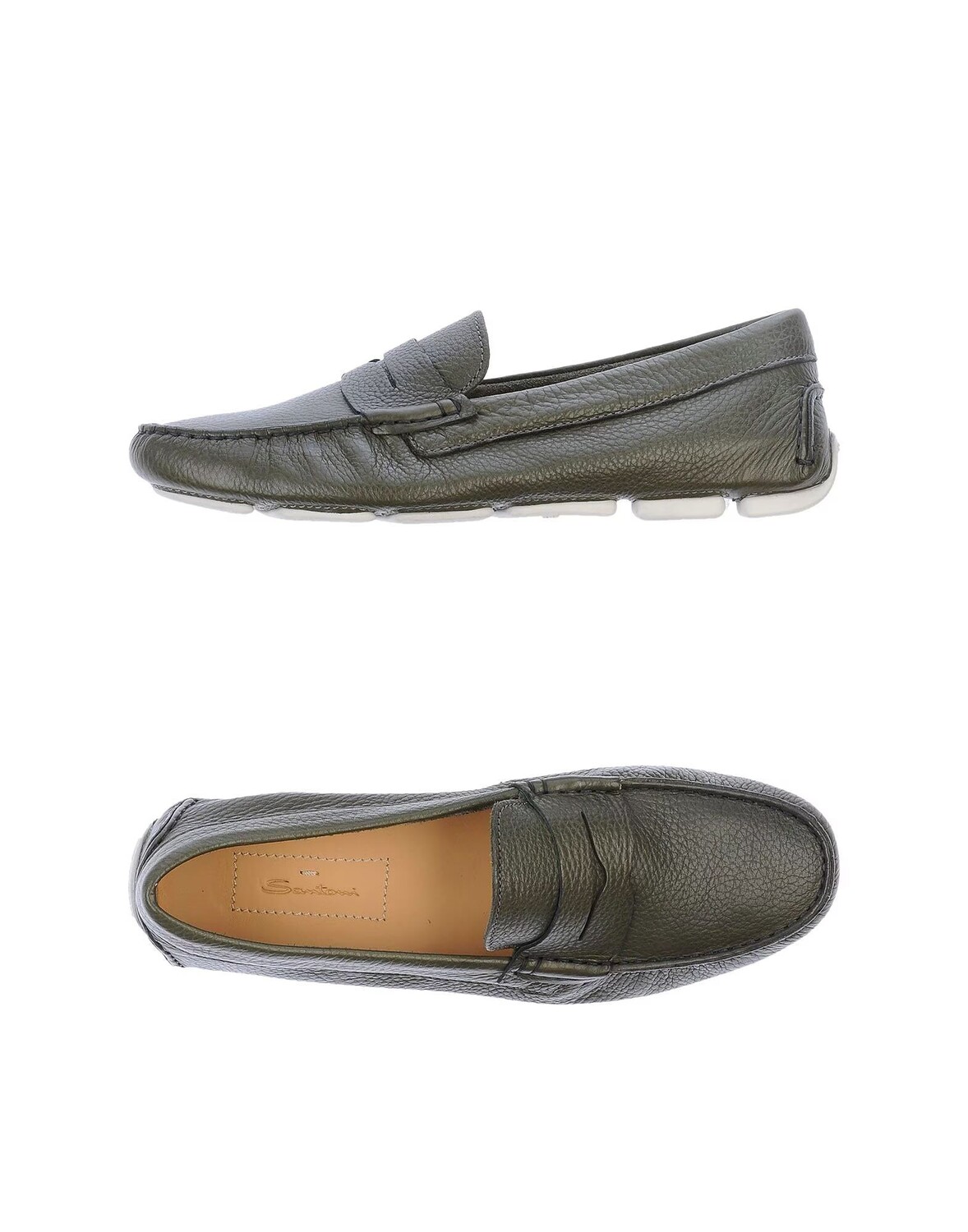 Лоферы Santoni, зеленый
Лоферы Santoni, зеленый