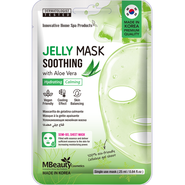 Увлажняющая и успокаивающая гелевая маска для лица, 25 мл Mbeauty Jelly mask soothing
Увлажняющая и успокаивающая гелевая маска для лица, 25 мл Mbeauty Jelly mask soothing