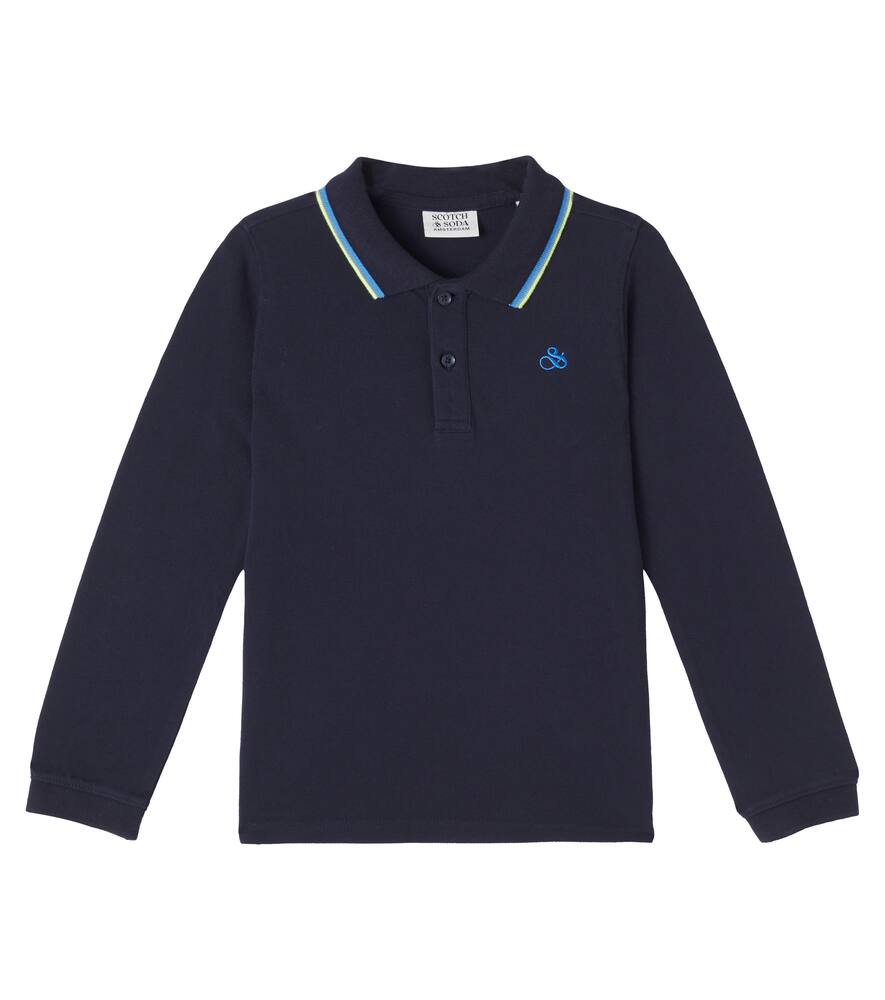 Хлопковая пике-поло с логотипом Scotch & Soda Kids, Sky Captain
Хлопковая пике-поло с логотипом Scotch & Soda Kids, Sky Captain