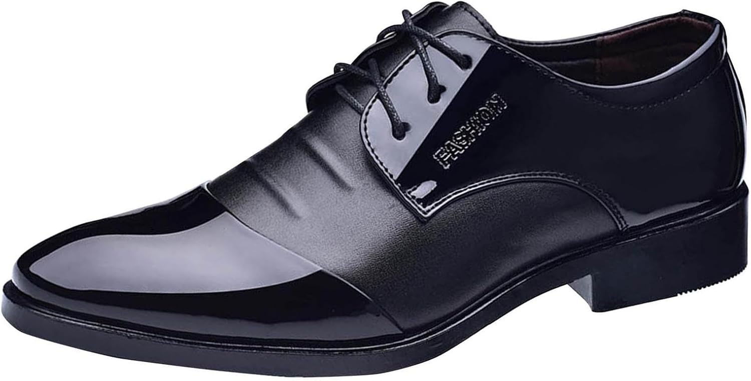 Мужские классические туфли для бизнеса и моды, черные комфортные оксфорды из лакированной кожи, стильные туфли, классические лоферы, формальная обувь дерби Generic
Мужские классические туфли для бизнеса и моды, черные комфортные оксфорды из лакированной кожи, стильные туфли, классические лоферы, формальная обувь дерби Generic