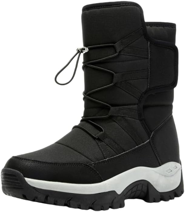 Мужские однотонные высокие зимние ботинки с теплой плюшевой подкладкой, удобной противоскользящей резиновой подошвой, зимняя обувь для мужчин на открытом воздухе Hhhchpm, черный
Мужские однотонные высокие зимние ботинки с теплой плюшевой подкладкой, удобной противоскользящей резиновой подошвой, зимняя обувь для мужчин на открытом воздухе Hhhchpm, черный