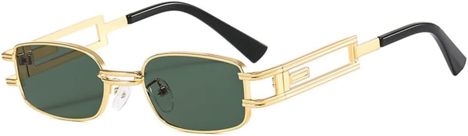 Металлические прямоугольные солнцезащитные очки для женщин в стиле стимпанк, мужские ретро-очки в стиле панк, очки с защитой от УФ-излучения UV400, очки для вождения MTZJH, C4gold-green
Металлические прямоугольные солнцезащитные очки для женщин в стиле стимпанк, мужские ретро-очки в стиле панк, очки с защитой от УФ-излучения UV400, очки для вождения MTZJH, C4gold-green