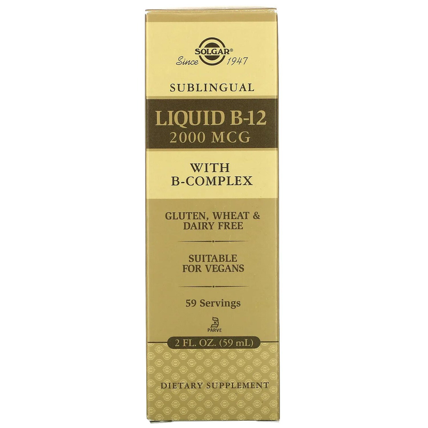 Solgar Подъязычная форма жидкого витамина B-12 2000 мкг 2 жидких унции (59,2 мл)
Solgar Подъязычная форма жидкого витамина B-12 2000 мкг 2 жидких унции (59,2 мл)
