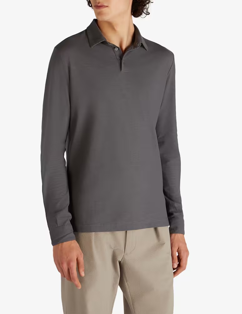 Zanone Узкая рубашка-поло с длинными рукавами из органического хлопка IceCotton Slowear, цвет Piombo
Zanone Узкая рубашка-поло с длинными рукавами из органического хлопка IceCotton Slowear, цвет Piombo