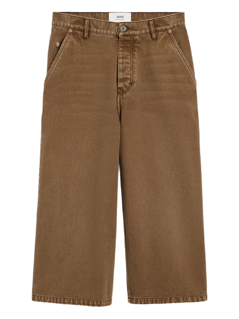 Хлопковые шорты-бермуды Ami Paris, коричневый
Хлопковые шорты-бермуды Ami Paris, коричневый