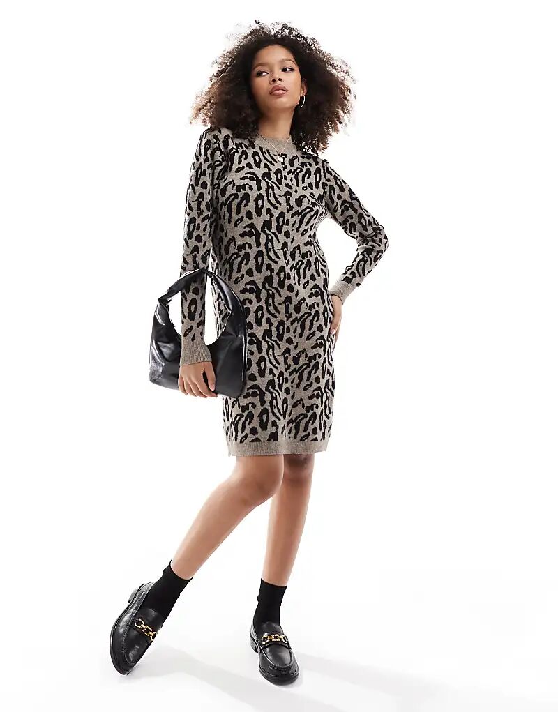 Платье-трикотаж Object с анималистичным принтом
Платье-трикотаж Object с анималистичным принтом