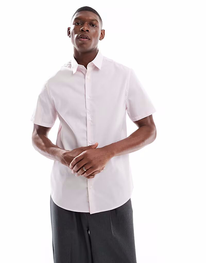 ASOS DESIGN формальная рубашка из легкого в утюге поплина светло-розового цвета
ASOS DESIGN формальная рубашка из легкого в утюге поплина светло-розового цвета