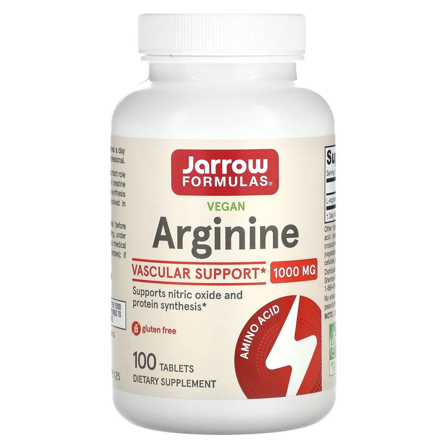 Jarrow Formulas Аргинин 1000 мг 100 таблетки
Jarrow Formulas Аргинин 1000 мг 100 таблетки