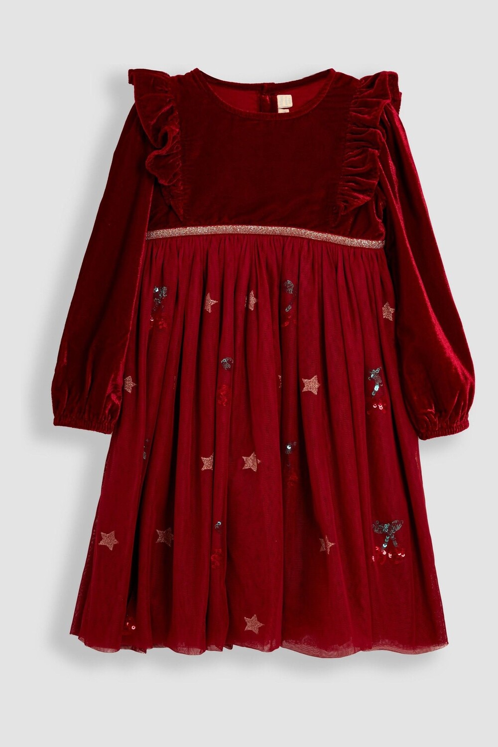 Платье для вечеринки с пайетками Jojo Maman Bébé, красный
Платье для вечеринки с пайетками Jojo Maman Bébé, красный