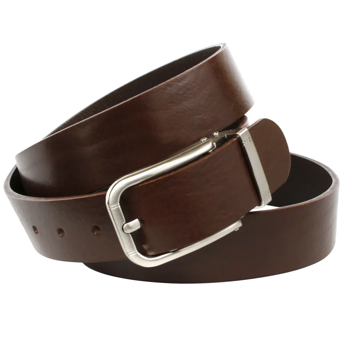 Ремень кожаный Anthoni Crown, джинсовый ремень из цельной кожи растительного дубления, коричневый 
Ремень кожаный Anthoni Crown, джинсовый ремень из цельной кожи растительного дубления, коричневый