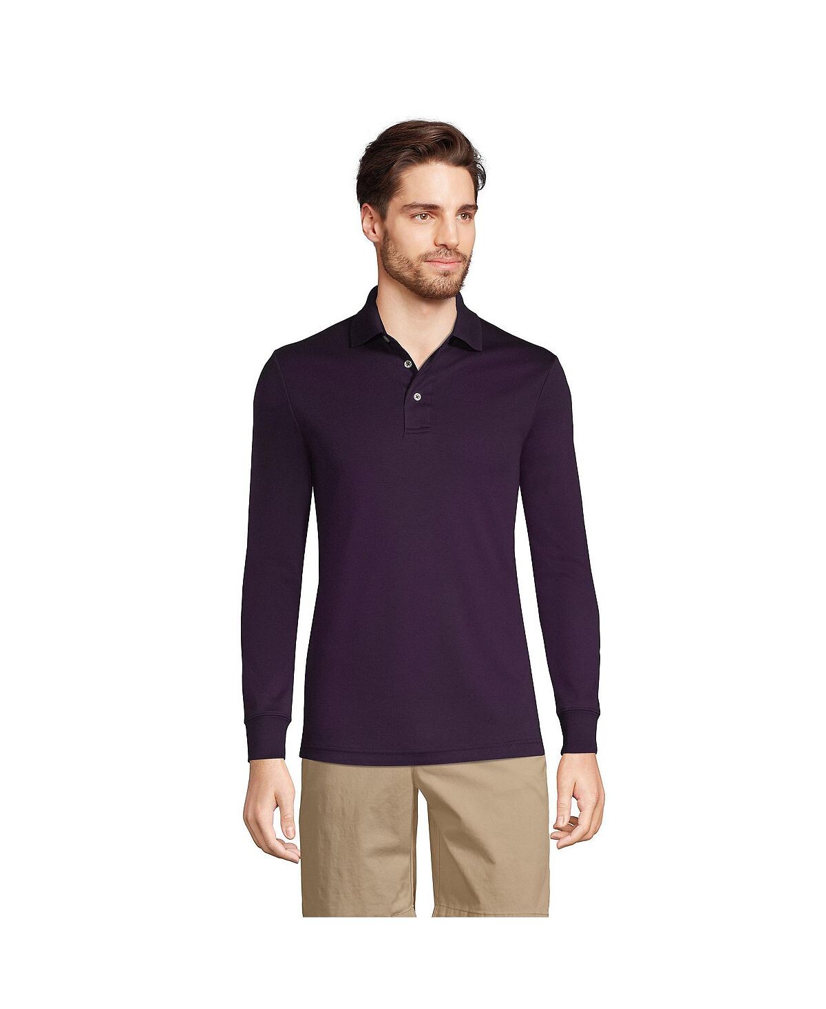 Мужская супермягкая рубашка-поло Supima с длинными рукавами Lands' End
Мужская супермягкая рубашка-поло Supima с длинными рукавами Lands' End