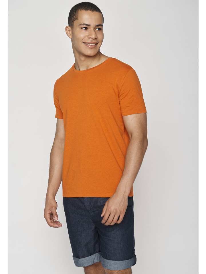 Базовая футболка в черно-оранжевом цвете GreenBomb
Базовая футболка в черно-оранжевом цвете GreenBomb