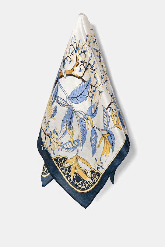 Шелковый шарф Answear.Lab, синий 
Шелковый шарф Answear.Lab, синий