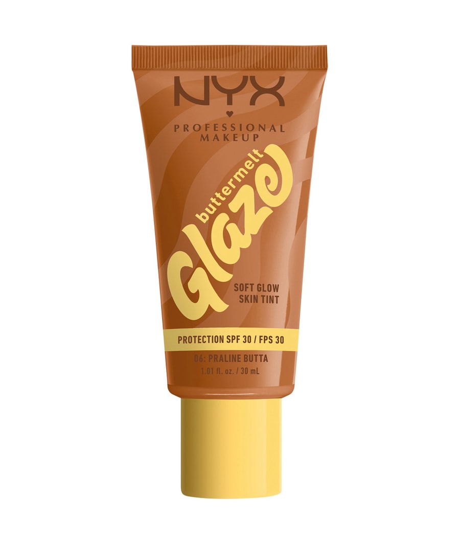 Жидкая основа NYX Professional Makeup Buttermelt Glaze Soft Glow Skin Tint SPF 30, Nr. 6 - Praline Butta, 30 ml
Жидкая основа NYX Professional Makeup Buttermelt Glaze Soft Glow Skin Tint SPF 30, Nr. 6 - Praline Butta, 30 ml