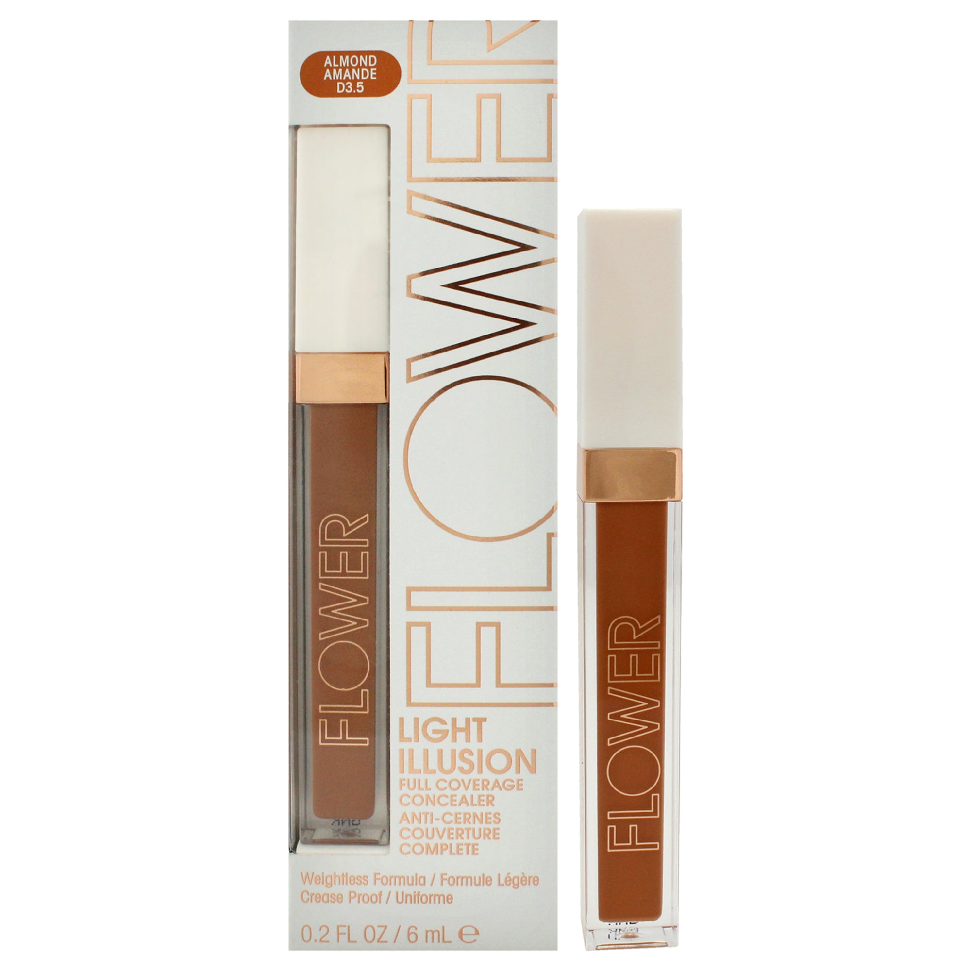 Консилер Light Illusion Full Coverage Concealer - D35 Almond от Flower Beauty для женщин - 0,2 унции, прозрачный
Консилер Light Illusion Full Coverage Concealer - D35 Almond от Flower Beauty для женщин - 0,2 унции, прозрачный