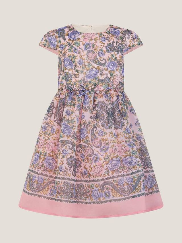 Детское платье Poppie с коротким рукавом в стиле пейсли Monsoon, Pink
Детское платье Poppie с коротким рукавом в стиле пейсли Monsoon, Pink