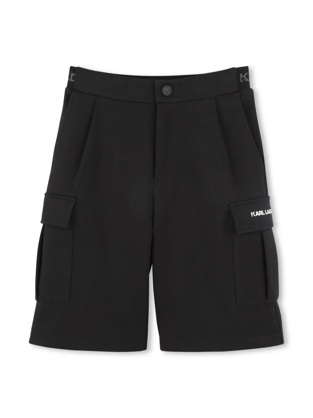 Шорты карго из джерси KARL LAGERFELD KIDS, черный
Шорты карго из джерси KARL LAGERFELD KIDS, черный