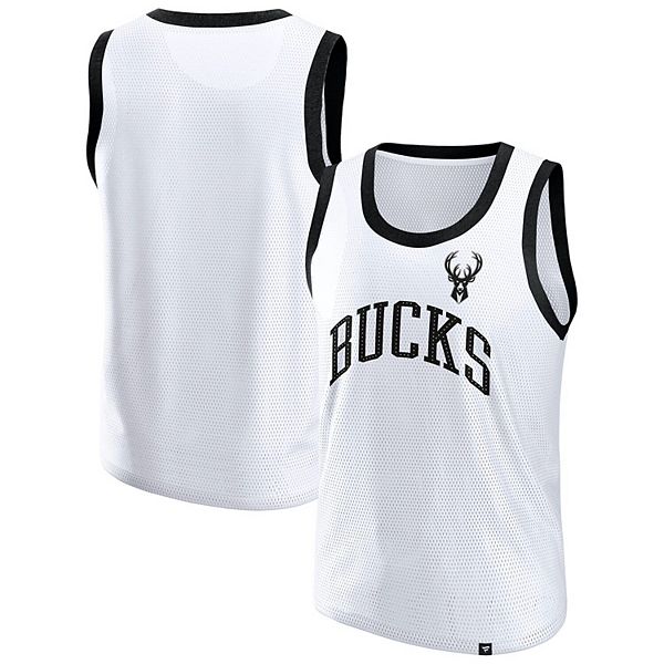 Мужская белая майка Milwaukee Bucks Fanatics
Мужская белая майка Milwaukee Bucks Fanatics