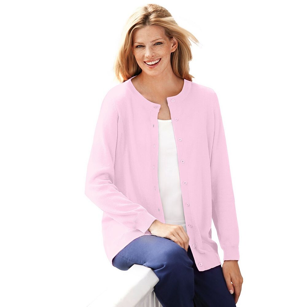 Женщина в идеальном женском кардигане с длинными рукавами больших размеров Woman Within, розовый
Женщина в идеальном женском кардигане с длинными рукавами больших размеров Woman Within, розовый