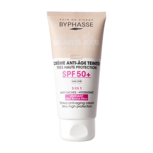 3 в 1 spf50+ легкий тонирующий защитный крем для лица Byphasse, 50 мл
3 в 1 spf50+ легкий тонирующий защитный крем для лица Byphasse, 50 мл