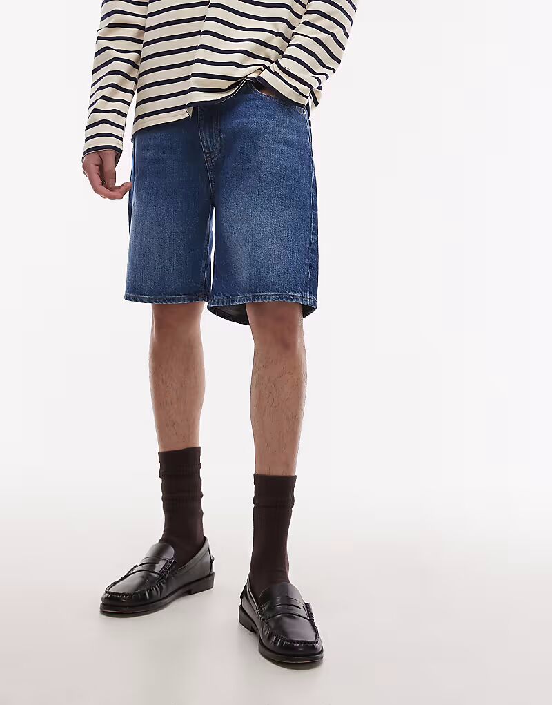 Джинсовые шорты темно-синего цвета Lacoste
Джинсовые шорты темно-синего цвета Lacoste