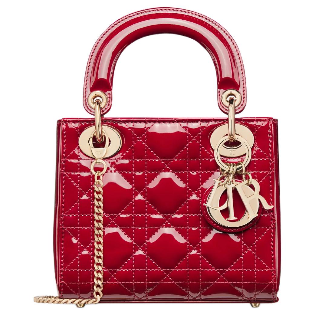 DIOR Женская сумка из лаковой кожи Кожаная женская сумка Сумка через плечо Миниатюрная дамская сумка Вишнёво-красный
DIOR Женская сумка из лаковой кожи Кожаная женская сумка Сумка через плечо Миниатюрная дамская сумка Вишнёво-красный