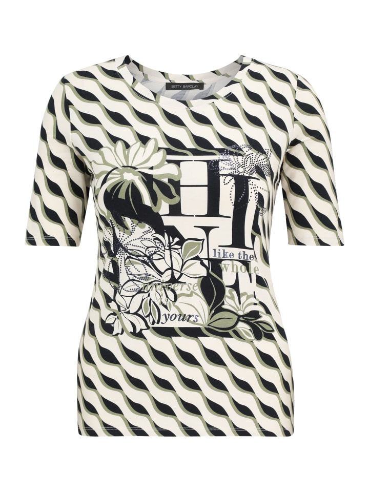 Базовая рубашка с принтом в бежево-темно-синем цвете Betty Barclay
Базовая рубашка с принтом в бежево-темно-синем цвете Betty Barclay