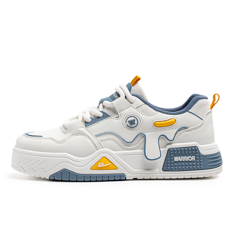 Нескользящие, износостойкие, дышащие низкие мужские кроссовки для скейтбординга WARRIOR, White Blue Gray
Нескользящие, износостойкие, дышащие низкие мужские кроссовки для скейтбординга WARRIOR, White Blue Gray