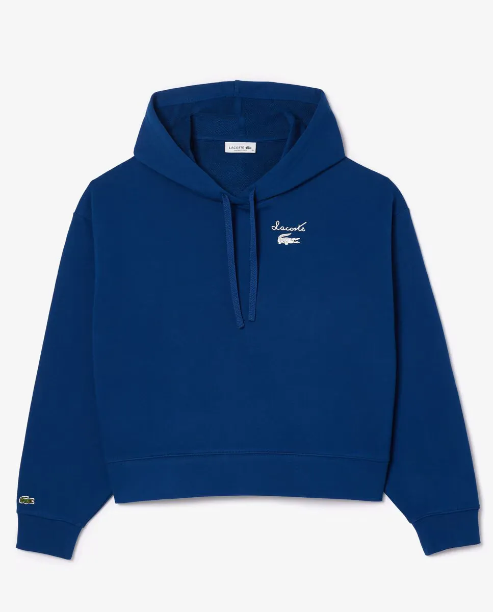 Женская худи из флиса с логотипом Lacoste, индиго/синий
Женская худи из флиса с логотипом Lacoste, индиго/синий