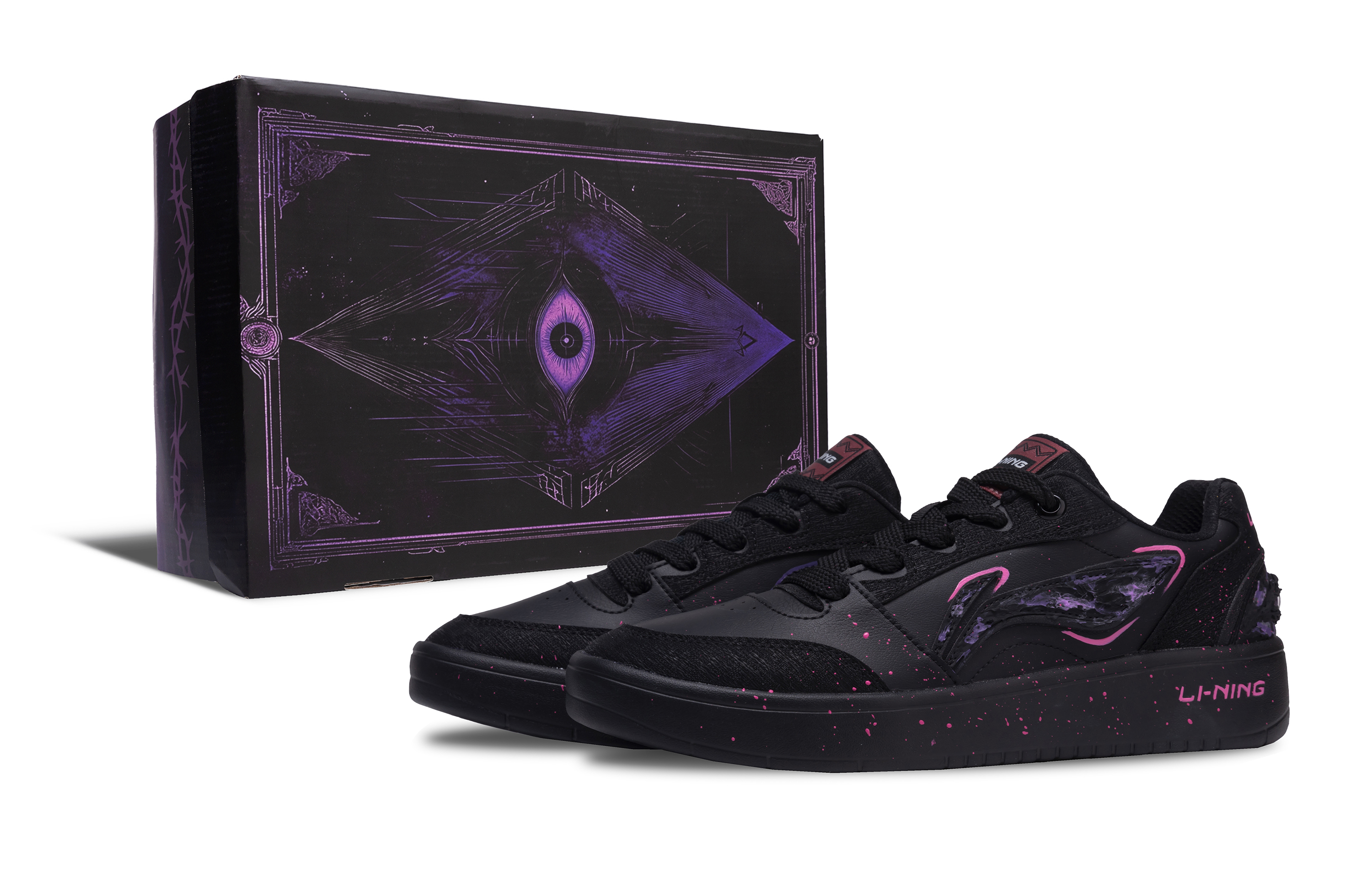 LINING Кроссовки для скейтбординга Yuanbao V3 с противоскользящим покрытием, износостойкие, мужские, черные, фиолетовые
LINING Кроссовки для скейтбординга Yuanbao V3 с противоскользящим покрытием, износостойкие, мужские, черные, фиолетовые