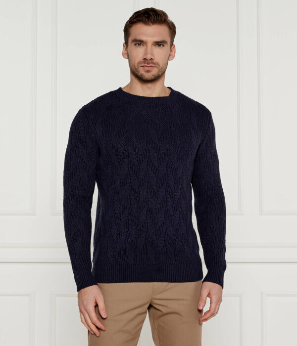 Свитер мужской Guess Jeans вязаный с узором, синий
Свитер мужской Guess Jeans вязаный с узором, синий