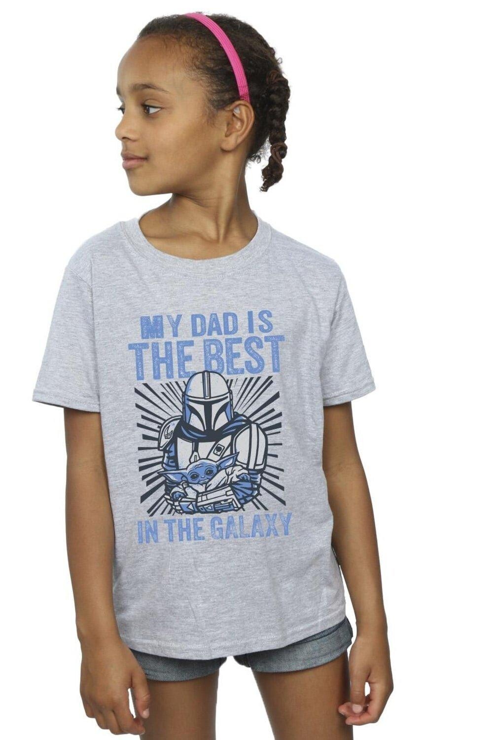 Хлопковая футболка Mandalorian Best Dad Star Wars, серый
Хлопковая футболка Mandalorian Best Dad Star Wars, серый