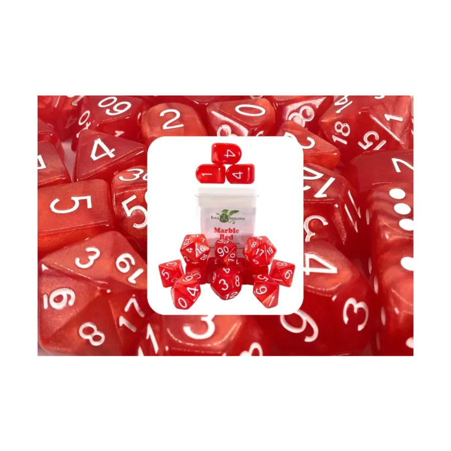 Poly Set Marble Red с белым, Arch'd4 (15), Game Dice - Marble (Role 4 Initiative)
Poly Set Marble Red с белым, Arch'd4 (15), Game Dice - Marble (Role 4 Initiative)