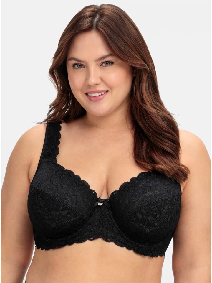 Бюстгальтер на косточках sheego, черный
Бюстгальтер на косточках sheego, черный