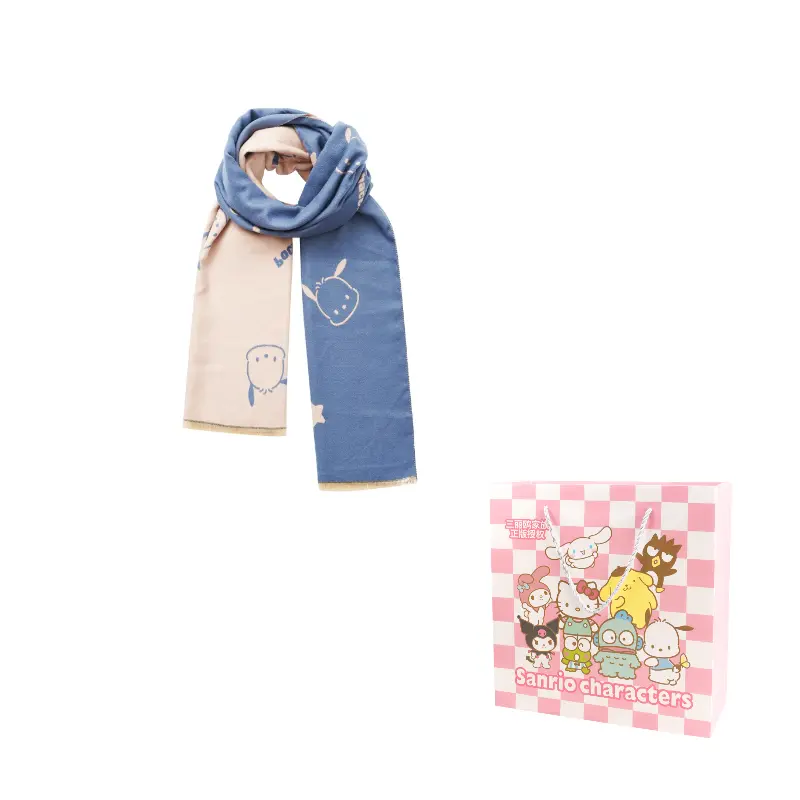 Sanrio Пача Догс Вязаный шарф унисекс, Pochacco Double-Sided Knit Scarf
Sanrio Пача Догс Вязаный шарф унисекс, Pochacco Double-Sided Knit Scarf