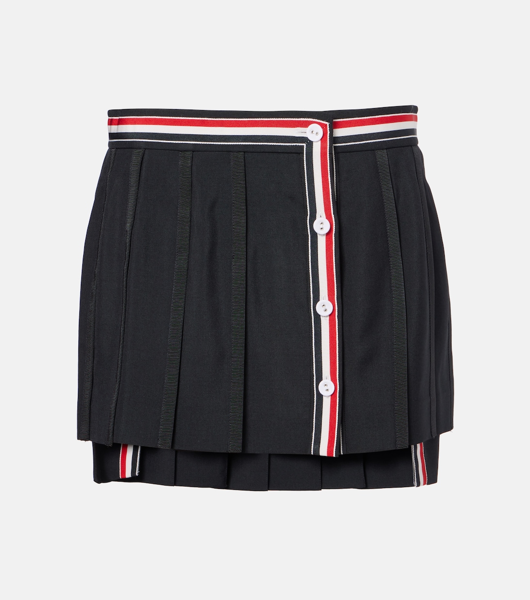 Асимметричная мини-юбка из смесовой шерсти Thom Browne, черный
Асимметричная мини-юбка из смесовой шерсти Thom Browne, черный